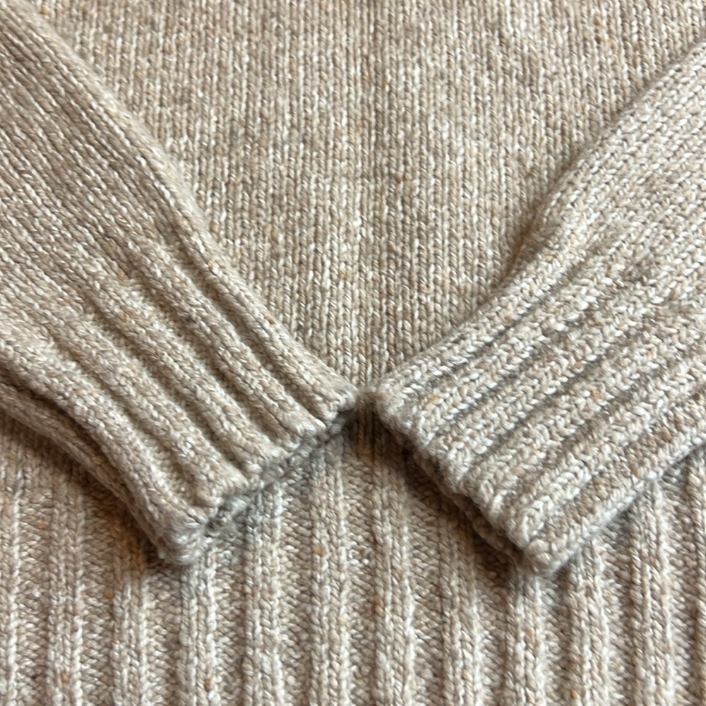 Polo Ralph Lauren Logo Crewneck Wool Blend Sweater Blue & Tan SZ XS - Picture 6 of 13